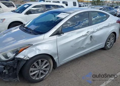 2015 Hyundai Elantra Se from USA, damaged, VIN 5NPDH4AEXFH638540